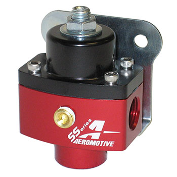 Aeromotive, Carbureted Fuel Pressure Regulator, 5-10PSI, -6AN Inlet/Outlet, Red, Universal, Sold as Each