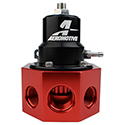Aeromotive, A2000 Carbureted Bypass Fuel Pressure Regulator, 2-20 PSI, Red/Black, Sold as Each