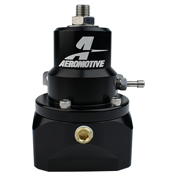 Aeromotive A2000 2-Port Bypass Fuel Pressure Regulator, 2-20 PSI, Black, Sold as Each