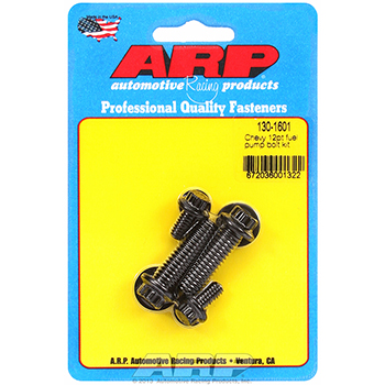ARP, Fuel Pump Bolt Kit, Chevrolet Small Block, 12 Pt., Black Oxide, Sold as Kit