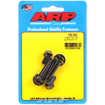 ARP, Fuel Pump Bolt Kit, Chevrolet Small Block, Hex, Black Oxide, Sold as Kit