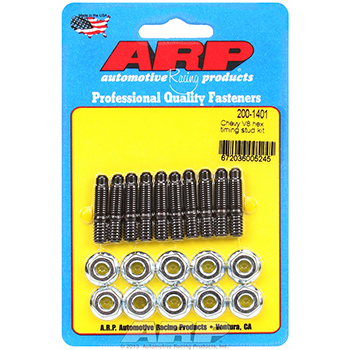 ARP, Timing Cover Stud Kit, Chev SB/BB, Hex, Black Oxide