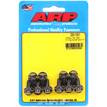 ARP, Timing Cover Bolts, Chev SB/BB, 12-Point, Black Oxide
