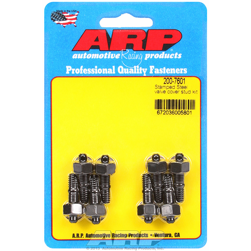 ARP, Valve Cover Stud Kit, Black Oxide, Hex, 8 Pack