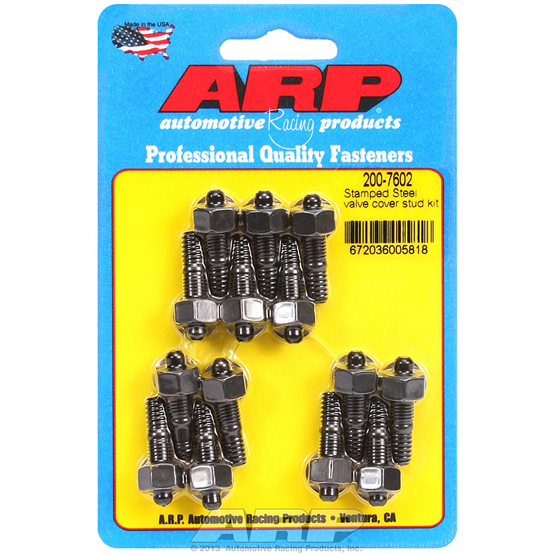 ARP, Valve Cover Stud Kit, Black Oxide, Hex, 14 Pack