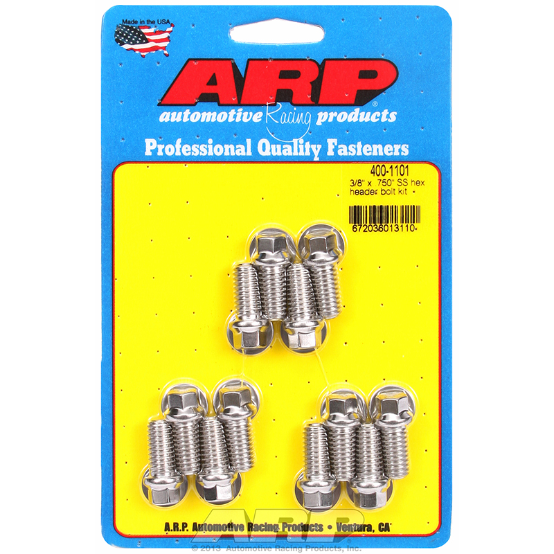 ARP, Header Bolts, Chev SB, Hex, Stainless Steel