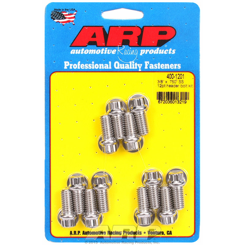ARP, Header Bolts, Chev SB, 12-Pt., Stainless Steel