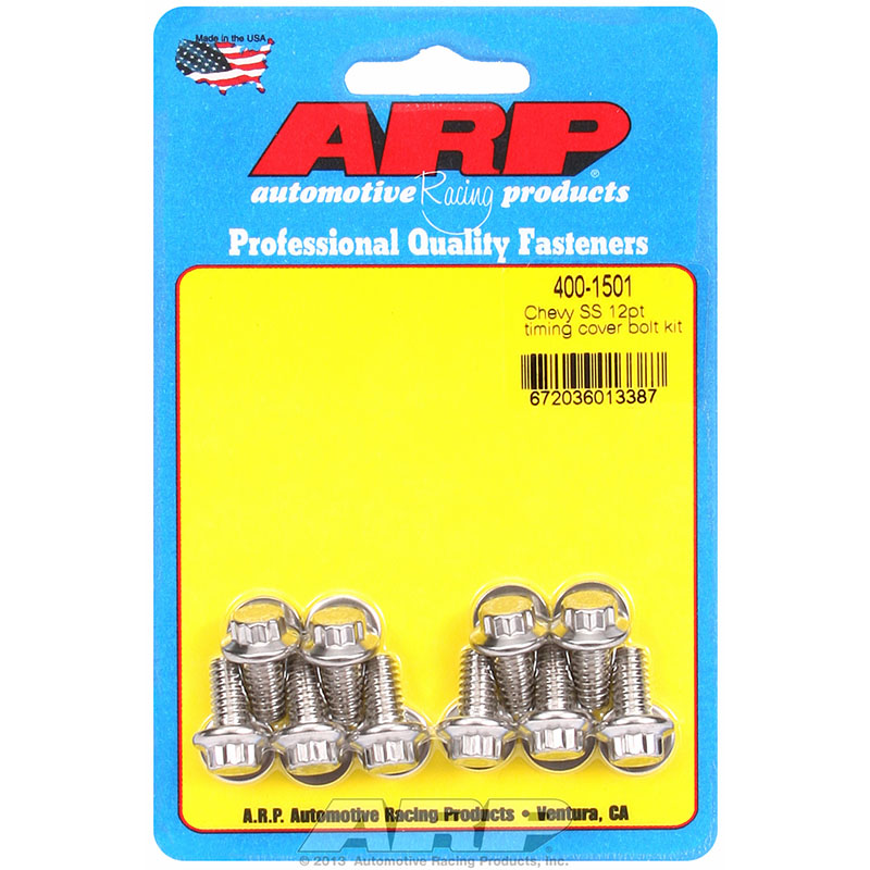 ARP, Timing Cover Bolts, Chev SB/BB, 12-Point, Stainless Steel 300