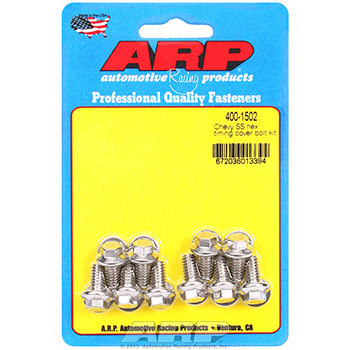 ARP, Timing Cover Bolts, Chev SB/BB, Hex Head, Stainless Steel 300