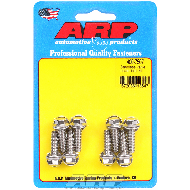 ARP, Valve Cover Bolt Kit, Stainless 300, Hex, 8 Pack