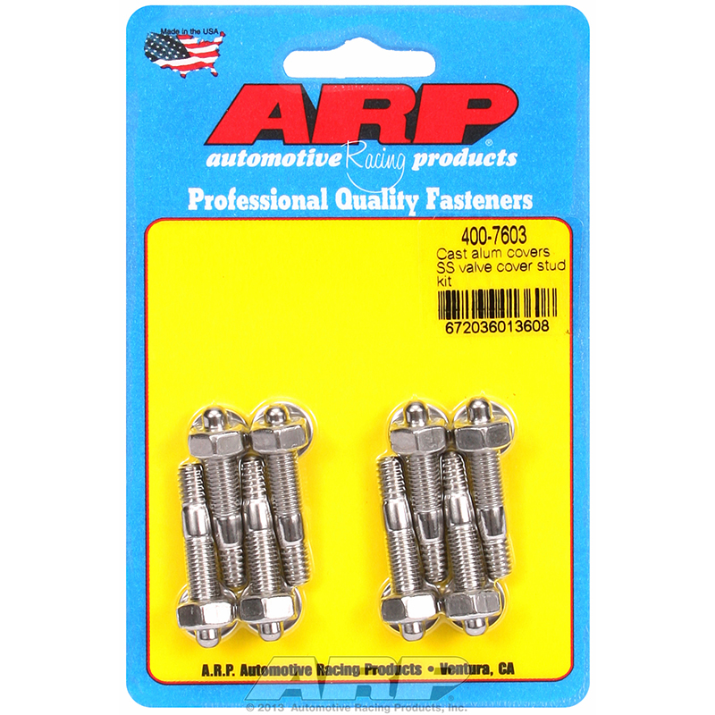 ARP, Valve Cover Stud Kit, Stainless 300, Hex, 8 Pack