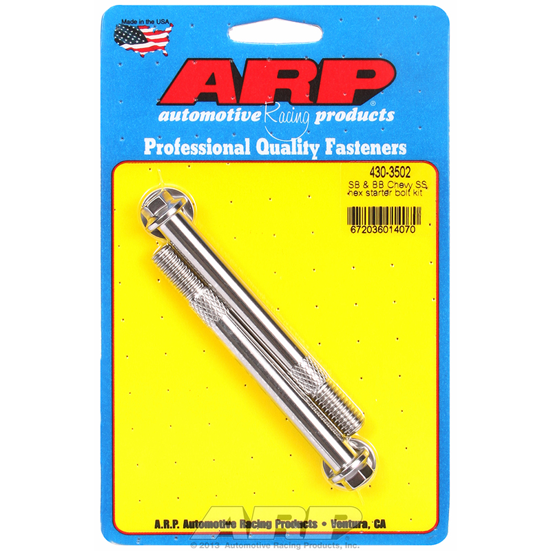 ARP Starter Bolt Kit, Chev Standard, Hex Head, Stainless Steel