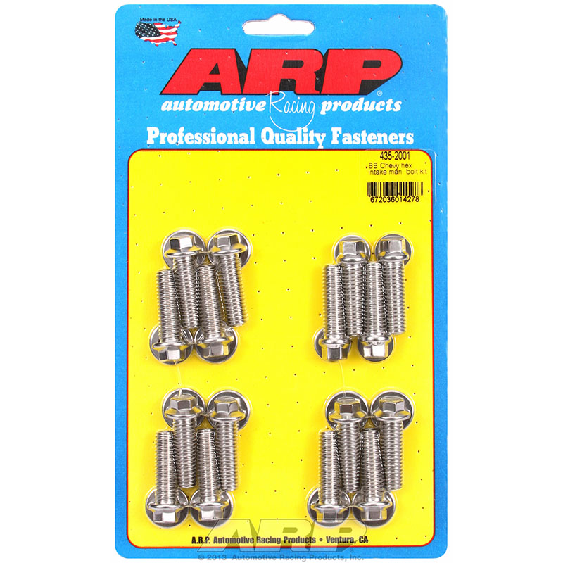 ARP, Intake Bolts, Chev BB, Hex, Stainless Steel