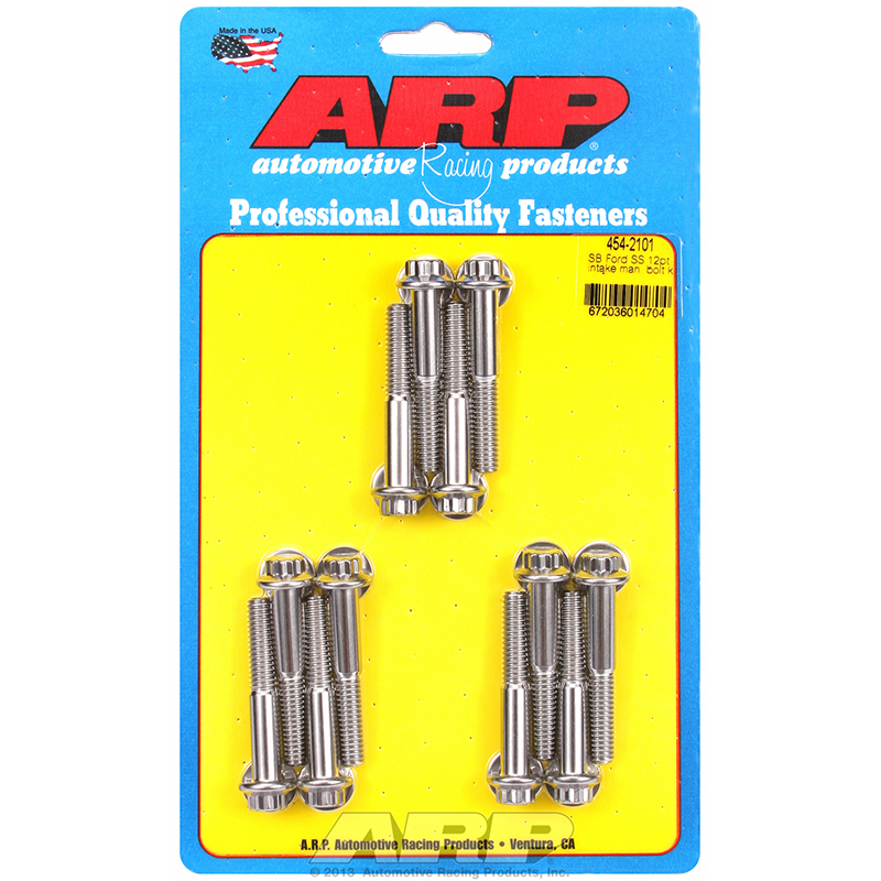 ARP, Intake Bolts, Ford SB, 12-Pt., Stainless Steel