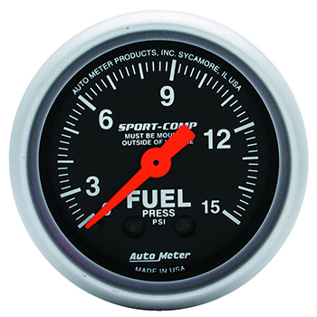 Auto Meter, Sport Comp Mech. Gauge, 2-1/16