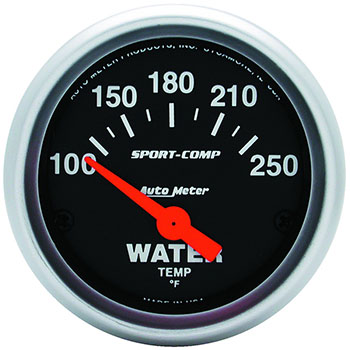 Auto Meter, Sport Comp Elec. Gauge, 2-1/16