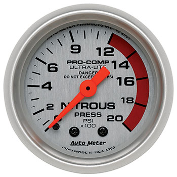 Auto Meter, Ultra-Lite Mech. Gauge, 2-1/16
