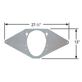 Competition Engineering, Front Motor Plates, Chev SB & 90 V6, 1-Piece