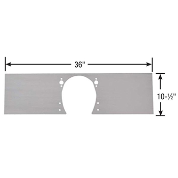 Competition Engineering, Front Motor Plate, Chev SB & 90 V6, 1-Piece, Rectangle