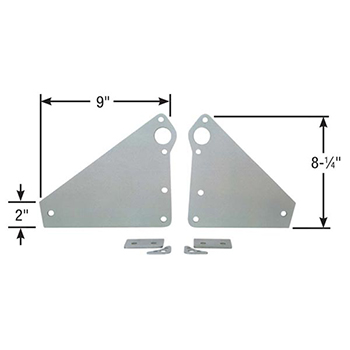 Competition Engineering, Front Motor Plate, Chev BB, 2-Piece