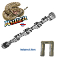 Howards Cams, Rattler Hydraulic Roller Camshaft & Lifter Kit, Chev W-Series, 227/235 @ .050, .571/.571, 109 LS