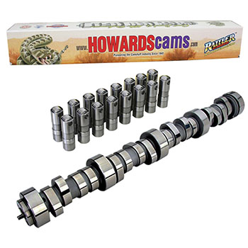 Howards Cams, Rattler Hydraulic Roller Camshaft & Lifter Set, Chev Gen III/IV, 234/242 @ .050, .625/.625 109 LS