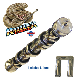 Howards Cams, Rattler Hydraulic Roller Camshaft & Lifter Kit, Ford FE, 227/235 @ .050, .572/.572, 109 LS