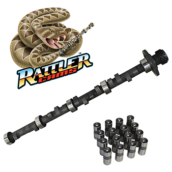 Howards Cams, Rattler Hydraulic Flat Tappet Camshaft & Lifter Kit, Cadillac, 243/251 @ .050, .528/.545, 109 LS