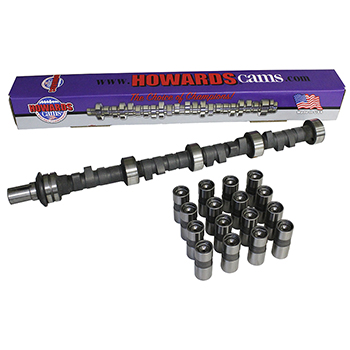 Howards Cams�, Hydraulic Flat Tappet Camshaft & Lifter Kit, Buick 350, 215/215 @ .050, .475/.475, 110 LS