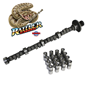 Howards Cams, Rattler Hydraulic Flat Tappet Camshaft & Lifter Set, Buick, 235/243 @ .050, .501/.480, 109 LS