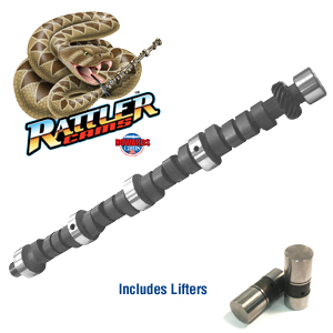 Howards Cams, Rattler Hydraulic Flat Tappet Camshaft & Lifter Kit, Chrysler SB LA, 243/251 @ .050, .507/.495, 109 LS