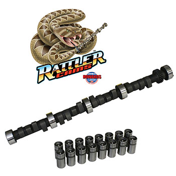 Howards Cams, Rattler Hydraulic Flat Tappet Camshaft & Lifter Kit, Chrysler BB B/RB, 235/245 @ .050, .480/.488, 109 LS