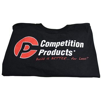 Competition Products Logo T-Shirt, Black, Medium, 6oz.