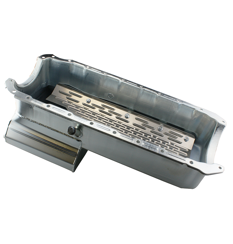 Champ Pans, Low Profile Kicked Out Sump Oil Pan, Chev BB Mark IV, 4.75