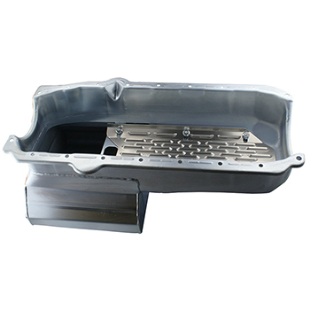 Champ Pans, Low Profile Kicked Out Sump Oil Pan, Chev SB Pre-'80