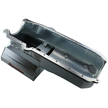 Champ Pans, Low Profile Kicked Out Sump Oil Pan, Chev SB '86-Up