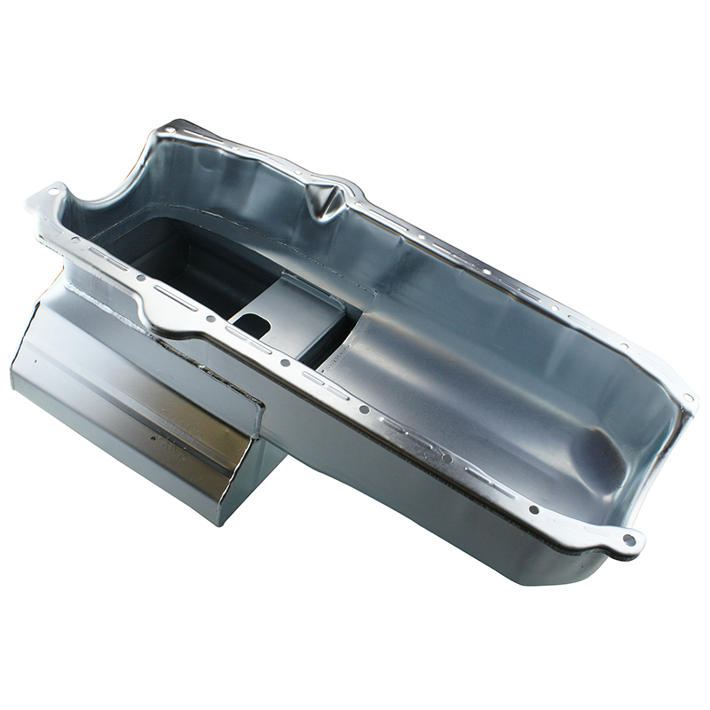 Champ Pans, Low Profile Kicked Out Sump Oil Pan, Chev SB Pre-80