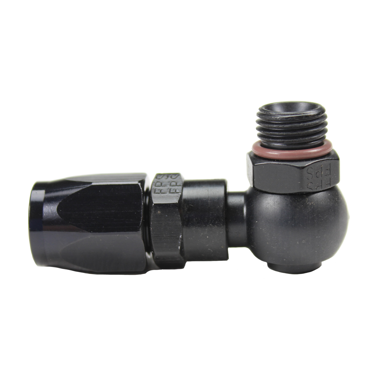 Fragola Performance Systems Series 3000, Race Banjo Hose End, Black Anodized