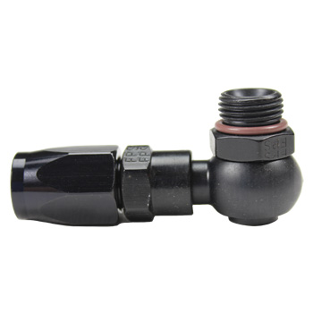 Fragola Performance Systems Series 3000, Race Banjo Hose End, Black Anodized