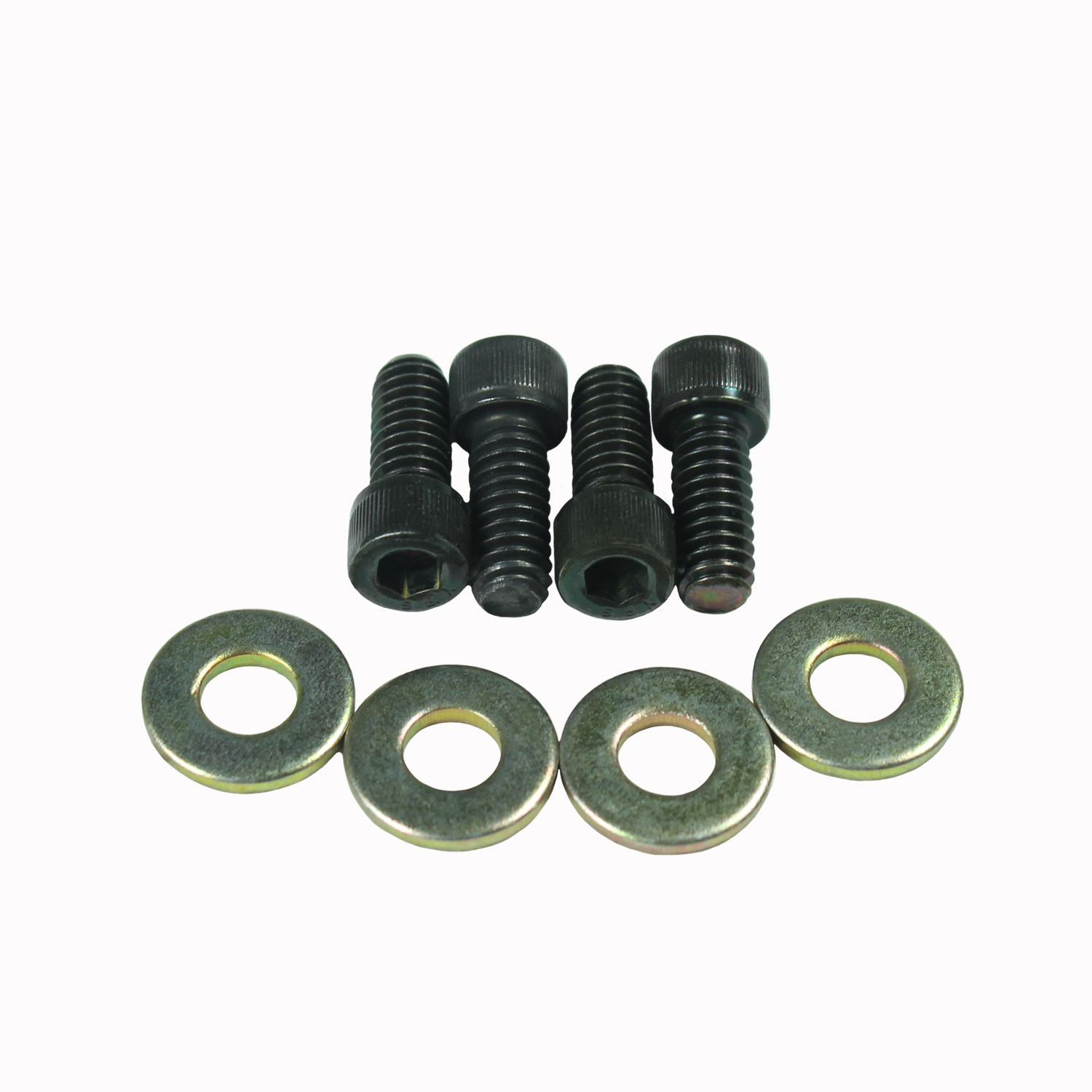 Power Products, Ford Fuel Rail Bolts w/ Washers, Allen Head, Black Oxide, Set of 4
