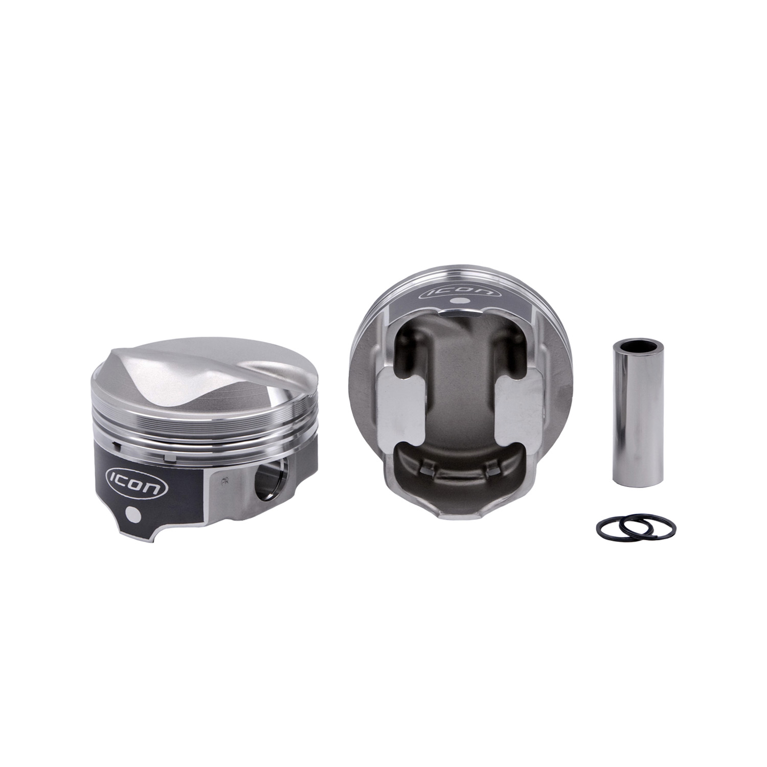 Icon Pistons, Aluminum Pistons, Chev BB 454, Solid Dome, 4.250