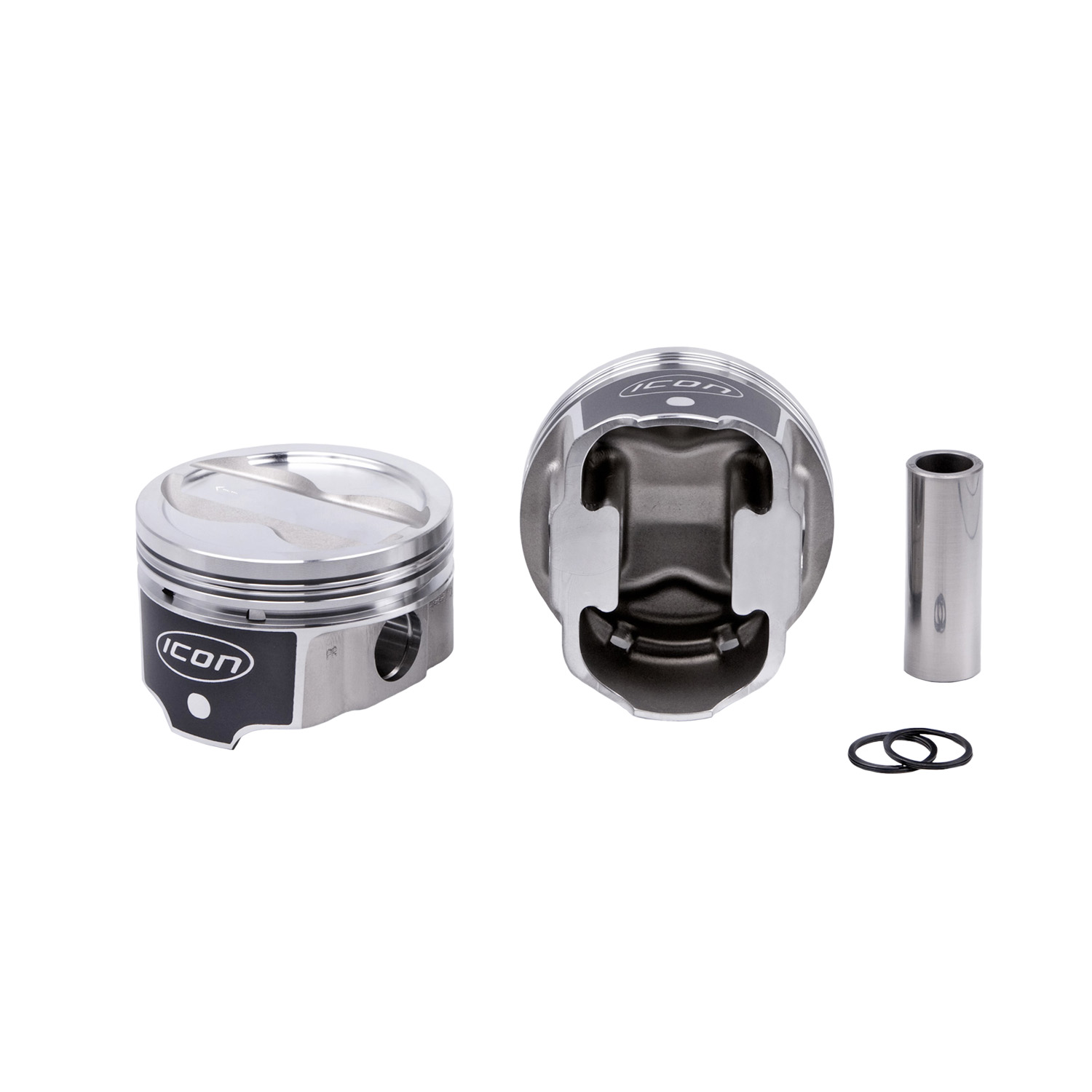 Icon, FHR Series Pistons, Chev 350, Dish - 4V, 4.030 Bore
