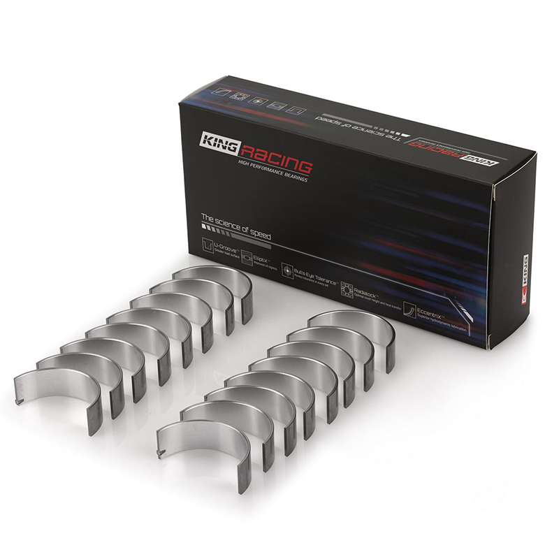 King Racing, SI-Series Rod Bearings Set, Chevrolet Small Block (Small Journal), .010 Undersize