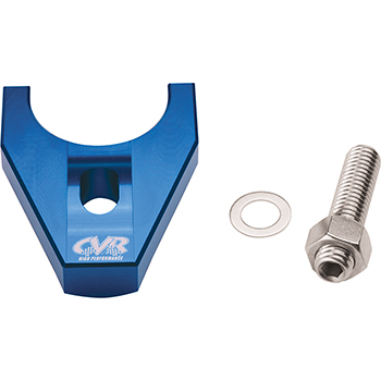 CVR, Billet Distributor Hold Down Bracket, Chev SB/BB, Blue