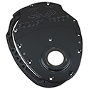 CVR, Billet Aluminum 2-Piece Timing Cover, Chev SB, Black