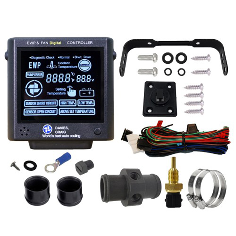 Davies Craig, Digital LCD Electric Water Pump & Fan Controller, Aluminum, 2.190