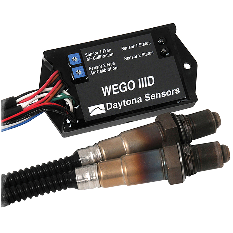 Daytona Sensors, WEGO IIID Wide-Band Air/Fuel Ratio (AFR) Interface, (2) O2 Sensors & (2) Weld Nuts