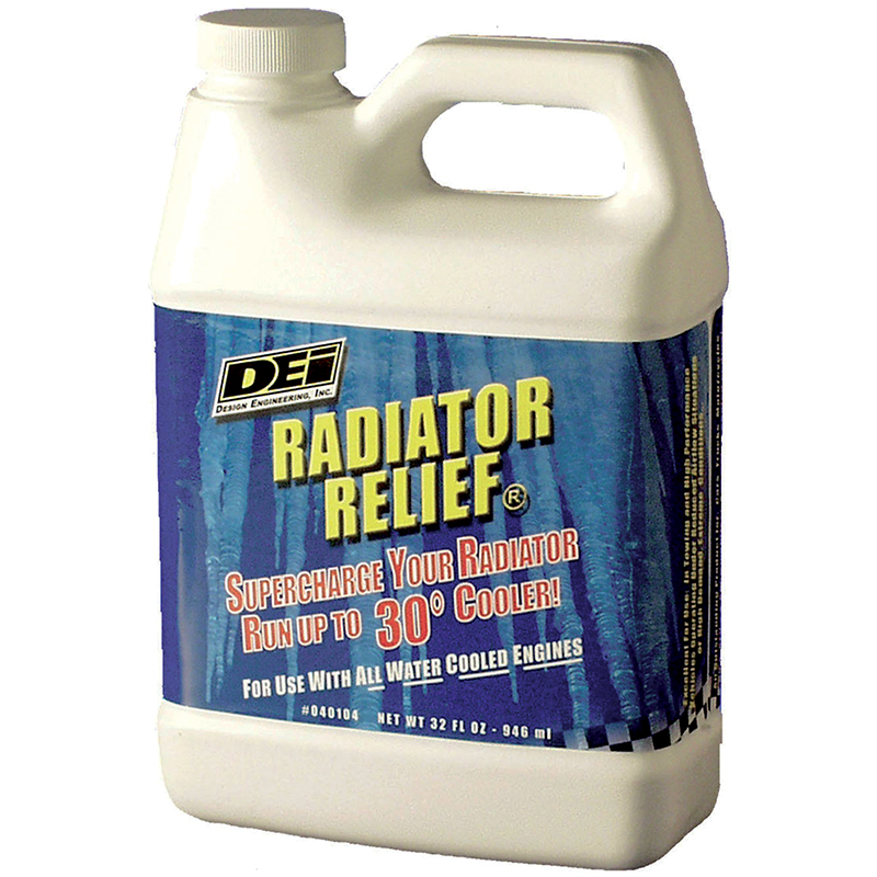 Design Engineering, Radiator Relief, High Performance Coolant Additive, 32oz., Universal, Sold as Each