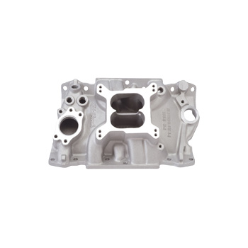 Edelbrock, Intake Manifold,  Chev, Carbureted, Aluminum,