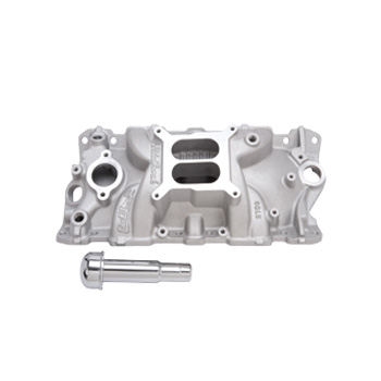 Performer EPS Intake, '55-'86 Chev SB, w/Oil Fill Tube